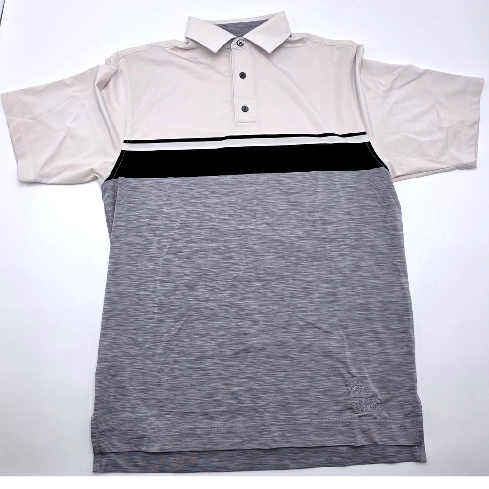 FootJoy Men‎ White Black Grey Colorblock ProDry Performance Golf Polo Shirt S - Picture 2 of 9